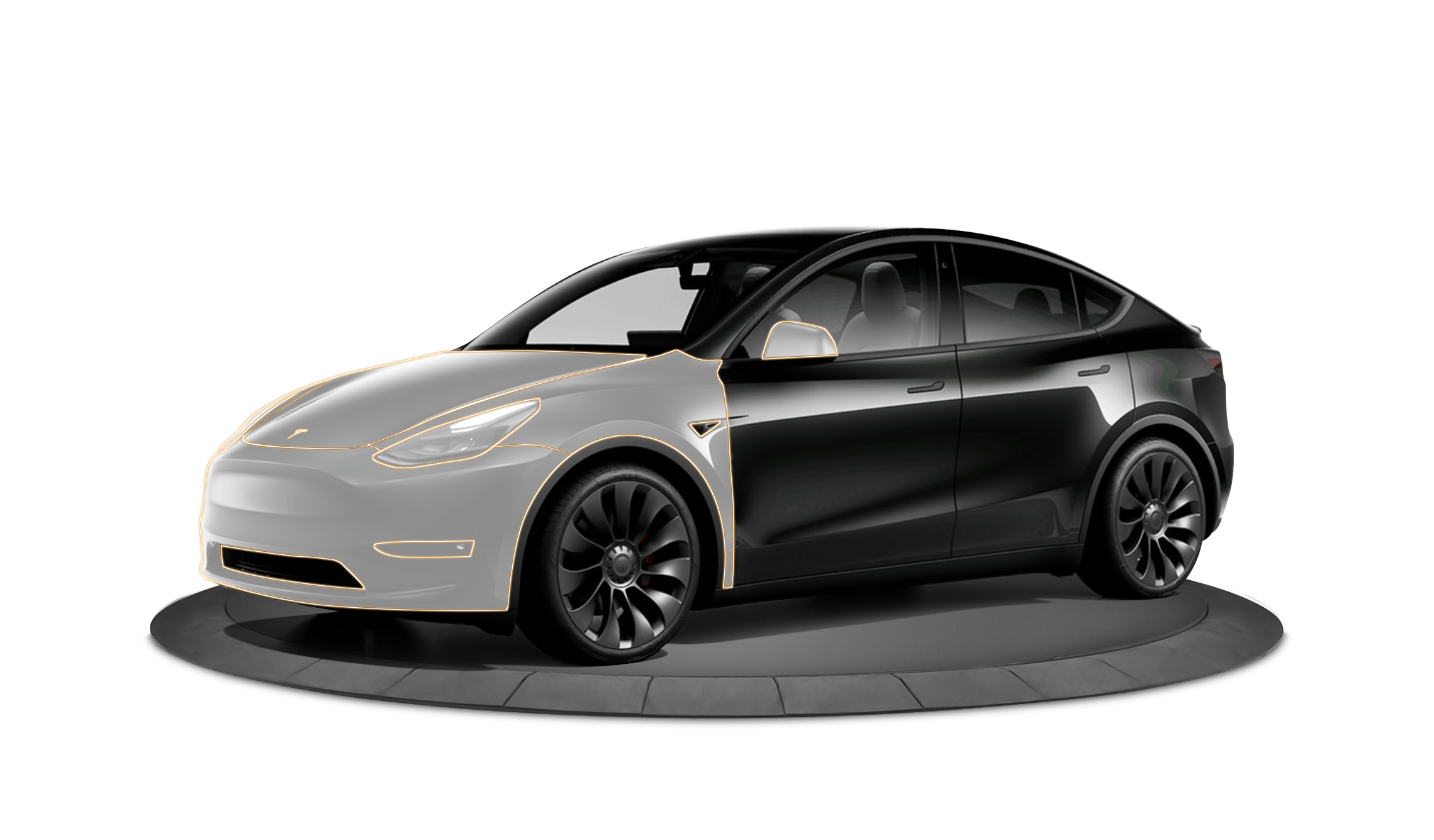 Kit de couverture frontale complète PPF prédécoupé pour Tesla Model Y DIY