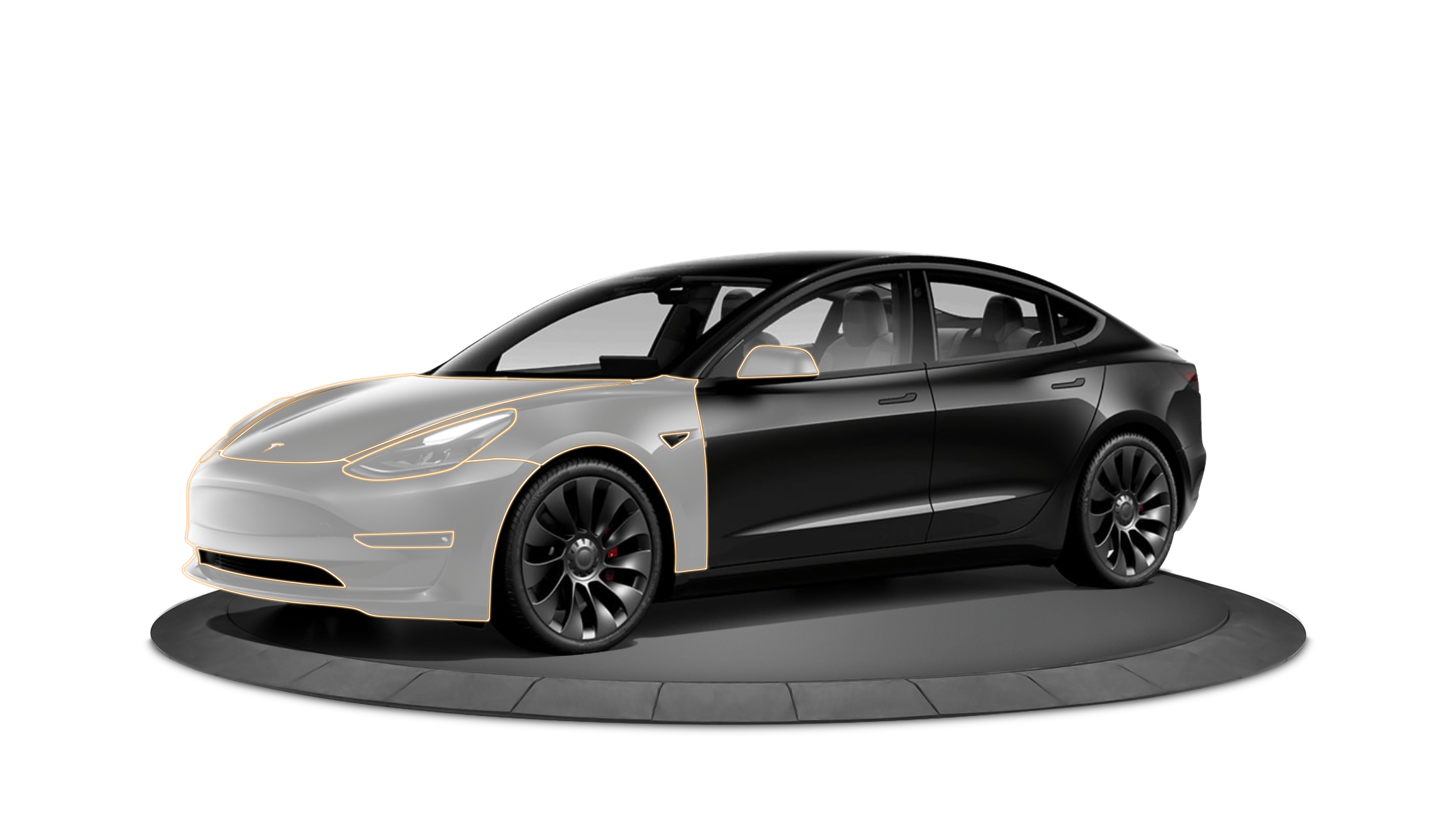 Tesla Model 3 DIY Kit de couverture complète avant PPF prédécoupé