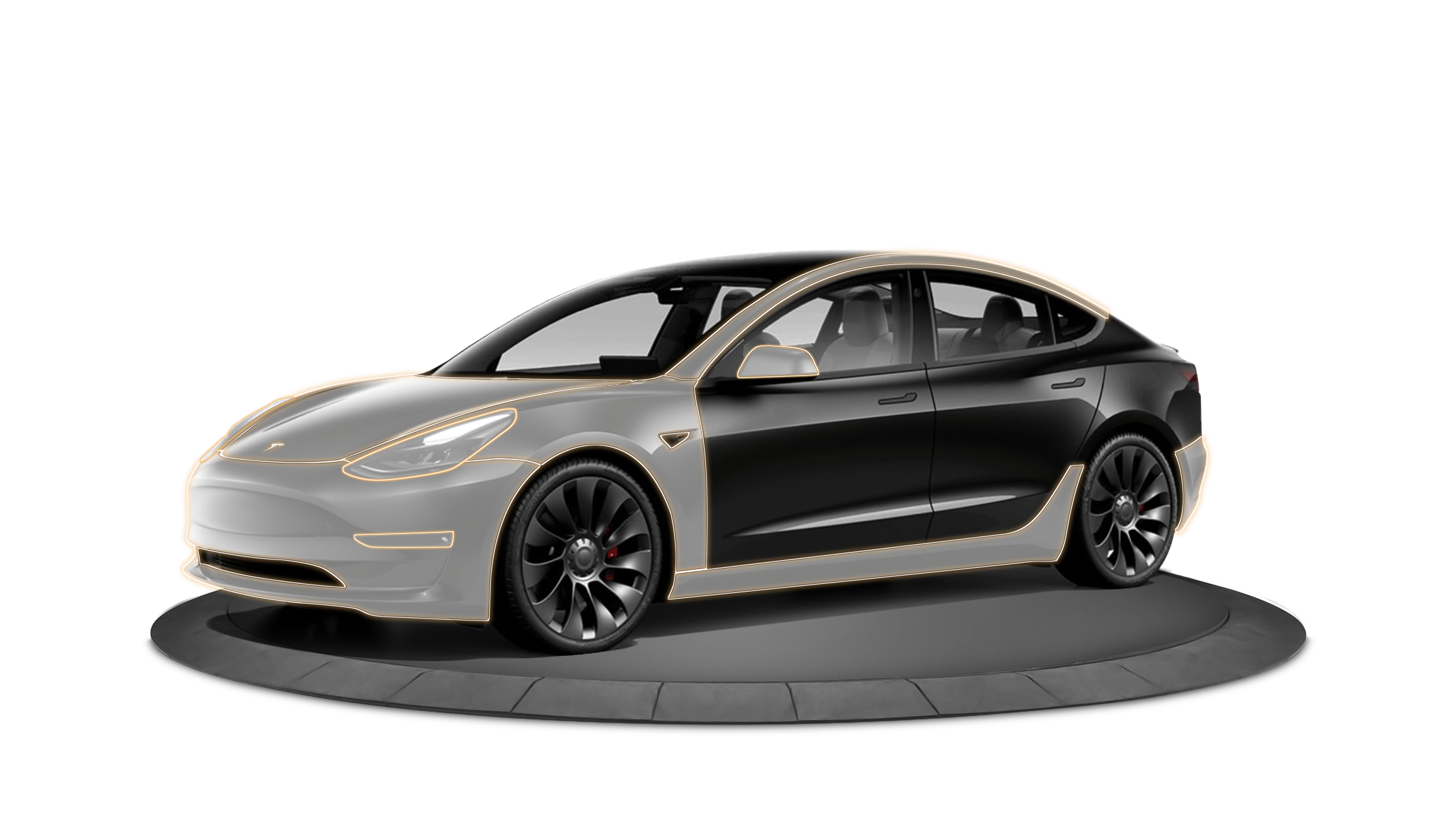Tesla Model 3 DIY 预切 PPF 高冲击区域覆盖套件